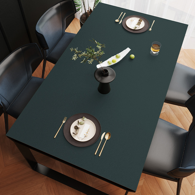 Picture of Spot solid color leather table mat table mat pvc leather waterproof oil-proof coffee table mat tablecloth wholesale