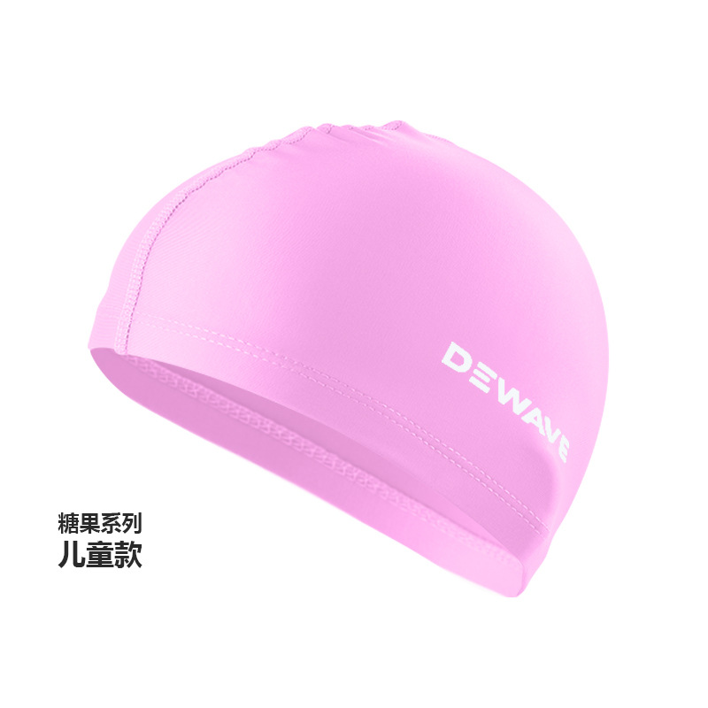 Picture of Swimming cap adult cloth cap swimming cap polyester nylon four needle six thread unisex large swimming belt paper card wholesale
