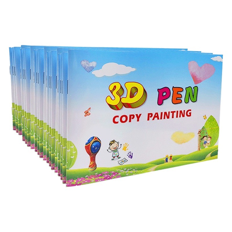 3D Printing Pen Album 3D Paper Film Doodle Pen Tracing Paper 3D Children's Drawing Pen 3D Pen Album Model Coloring