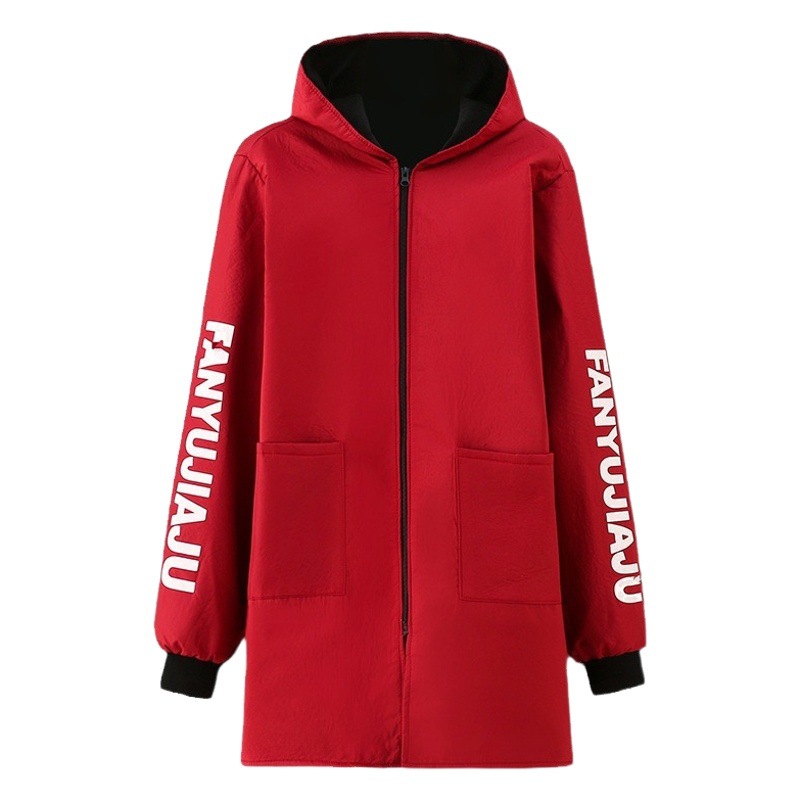 Fleece-lined smock waterproof thickened winter work clothes warm outdoor antifouling long sleeve men's hooded jacket jacket batch