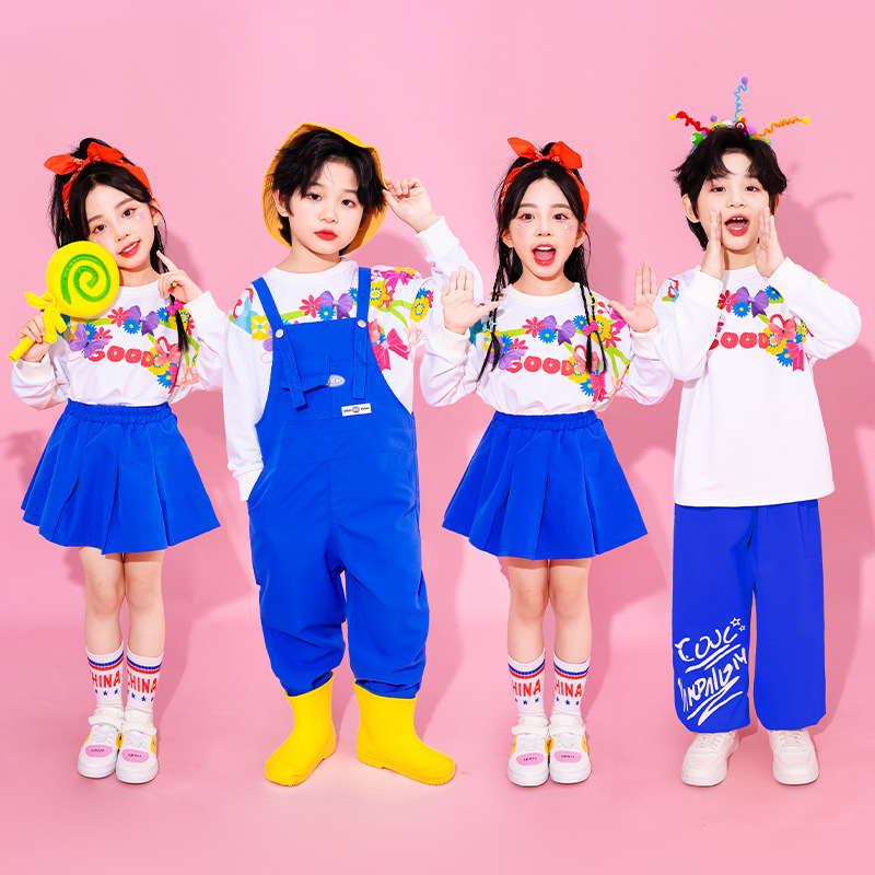 Children's Cheerleading Costumes Dopamine Class Uniforms Primary School Sportswear Costumes Kindergarten Overalls Chorus Uniforms