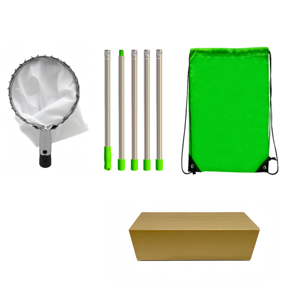 Picture of Removable fruit picker portable high-altitude telescopic rod fruit picker length adjustable stainless steel garden fruit picker