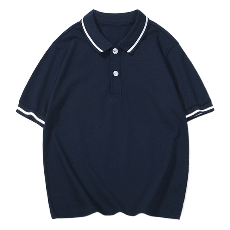 2024 summer Korean version of the new boys short sleeve lapel T-shirt big boys solid color POLO shirt children's short sleeve wholesale