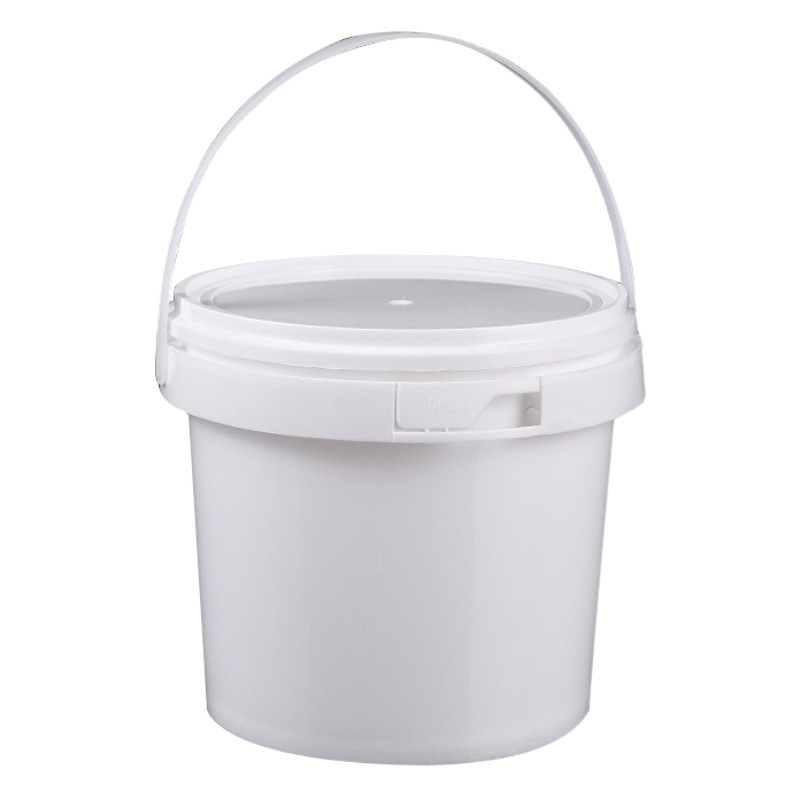 Factory toy transparent 0.5 liter 1 liter 2 liter plastic storage bucket portable keg sealed small round bucket food storage bucket