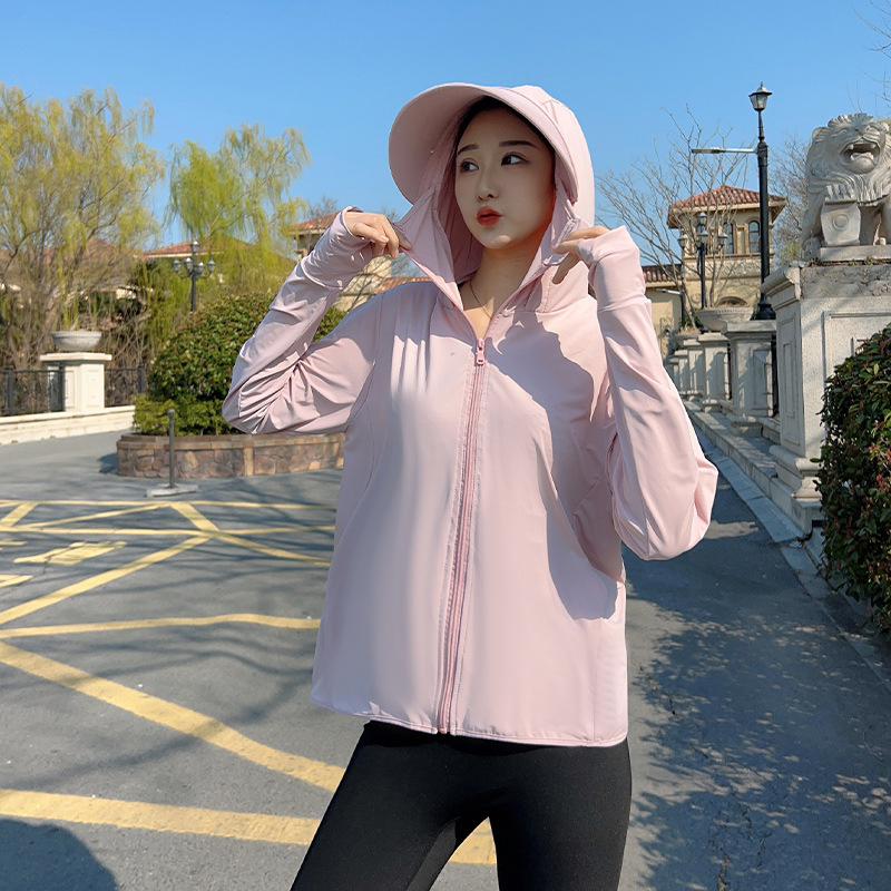 Picture of Jiao's Same Style Summer Ice Silk Non-Uv Protection Clothing for Men and Women with Brim, Non-Uv Protection, Breathable, Quick-Drying Fishing Sun Protection Clothing