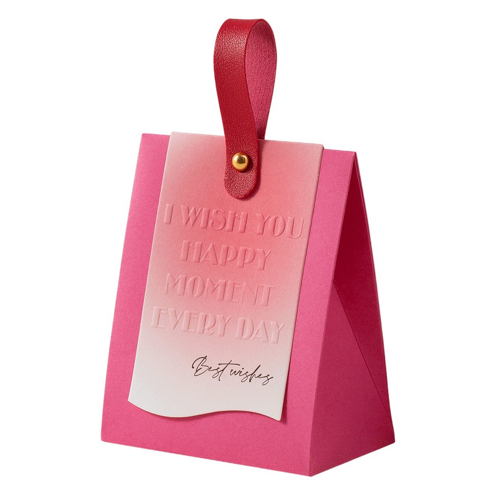 Creative High-end Sense Rose Red Candy Box Special Candy Box for Wedding Hand Gifts Portable Candy Bag for Wedding