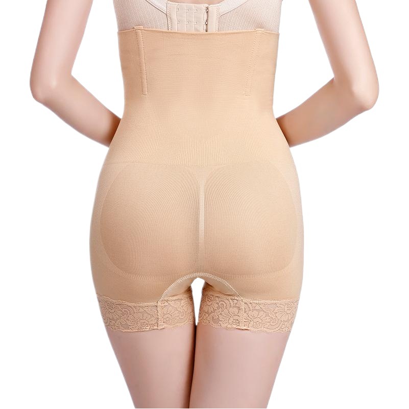 Factory wholesale boxer lace high waist belly pants body shaping pants postpartum hip waist plus size underwear