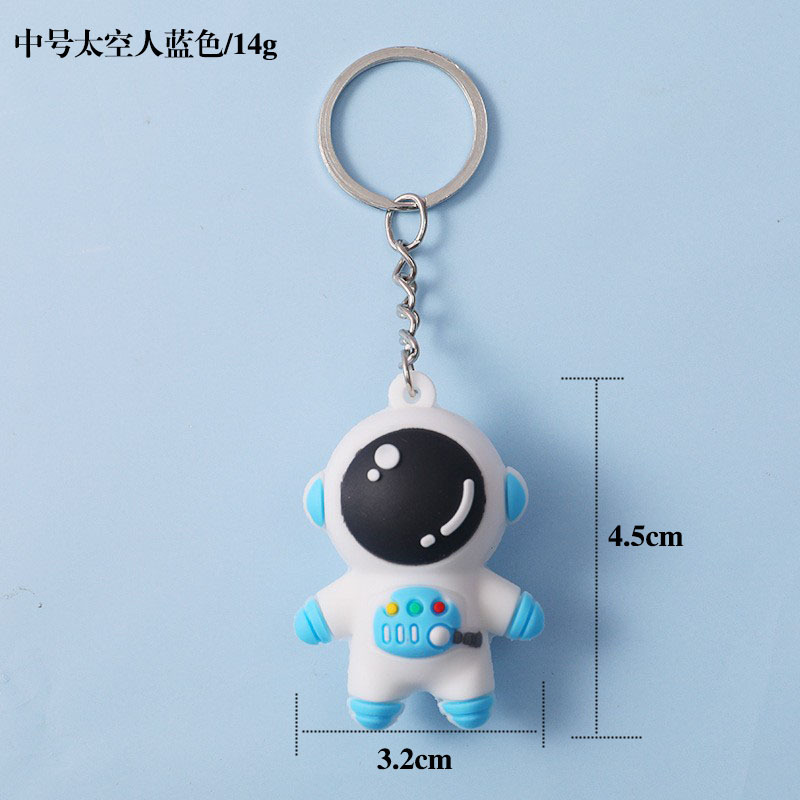 Picture of Spot cartoon astronaut keychain ornaments cute schoolbag anti-lost spaceman doll pendant handbag accessories