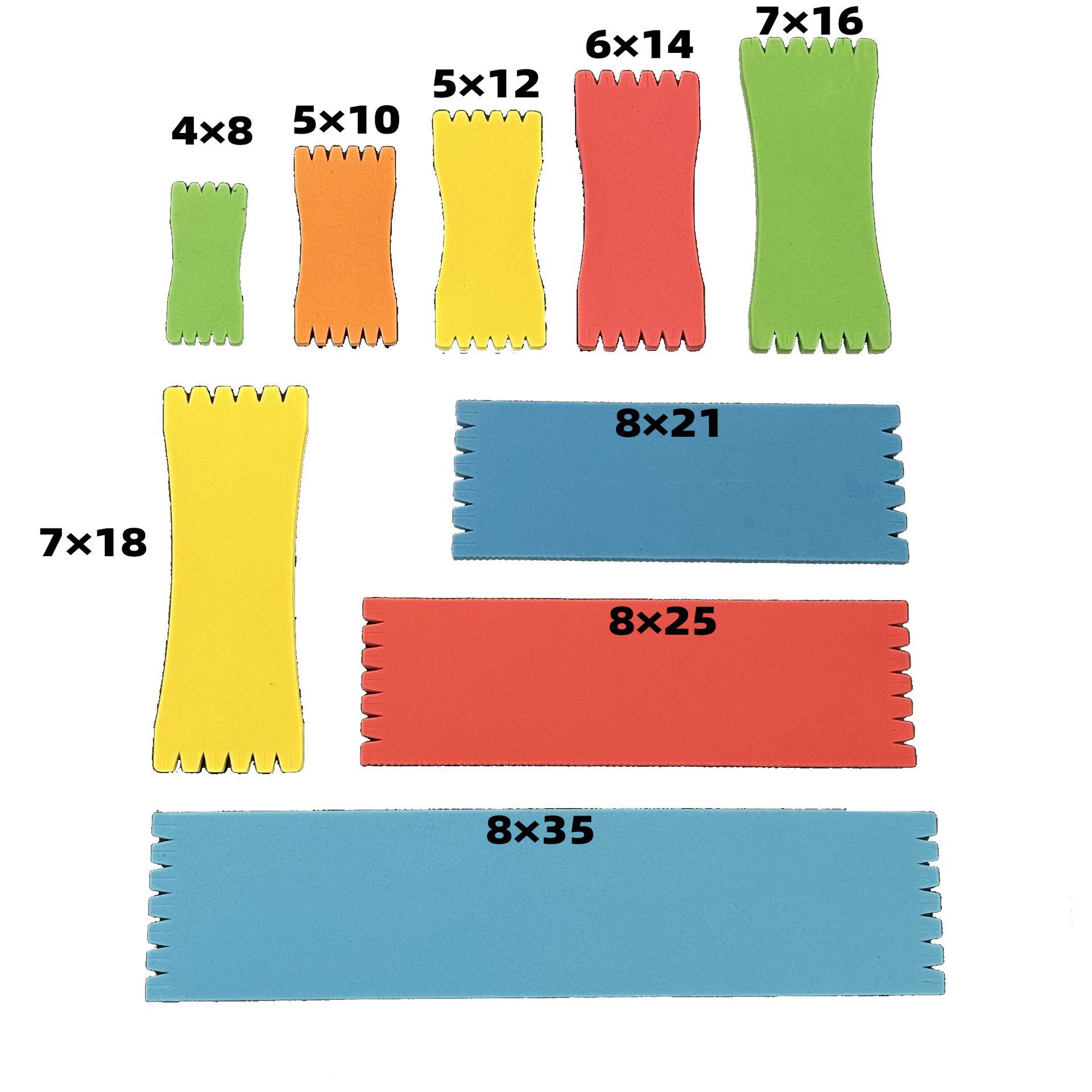 Picture of Multi-Size Colorful Eva Fishing Line Foam Sponge Sub-Line Winding Board Fishing Winding Board Fishing Gear Wholesale Sub-Line Board
