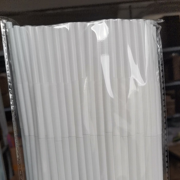Picture of Seconds Amoy color art straw 8 color clear 100 PCs/pack disposable plastic creative bendable straw 6*260mm