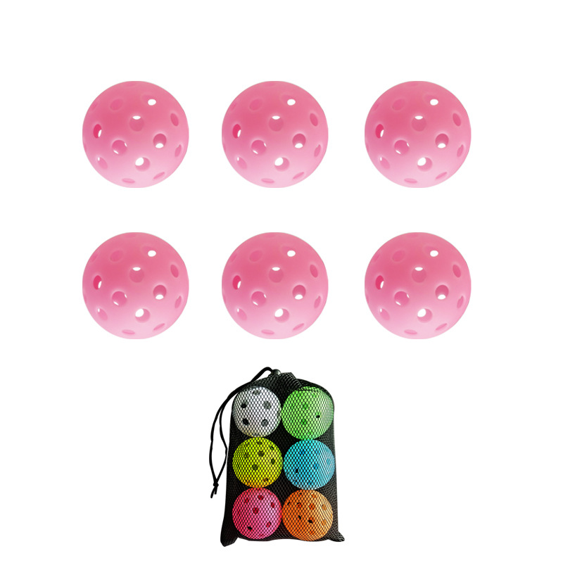 Picture of Cross-border hot selling luminous pick luminous ball Net luminous pick ball 40-hole PE hole Ball 6 pcs/bag factory direct sales