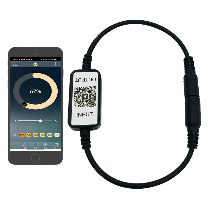 11 key Mini Bluetooth monochrome controller led monochrome light with dimming color wireless Bluetooth dimming controller