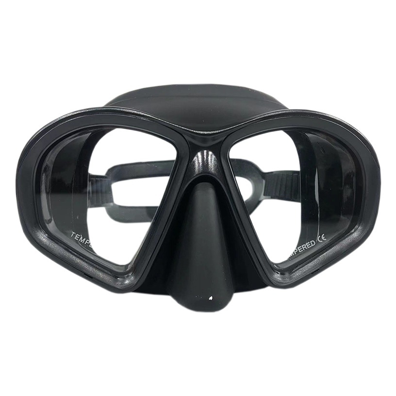 New diving glasses adult swimming glasses goggles silicone diving mask diving mirror tempered glass frog mirror