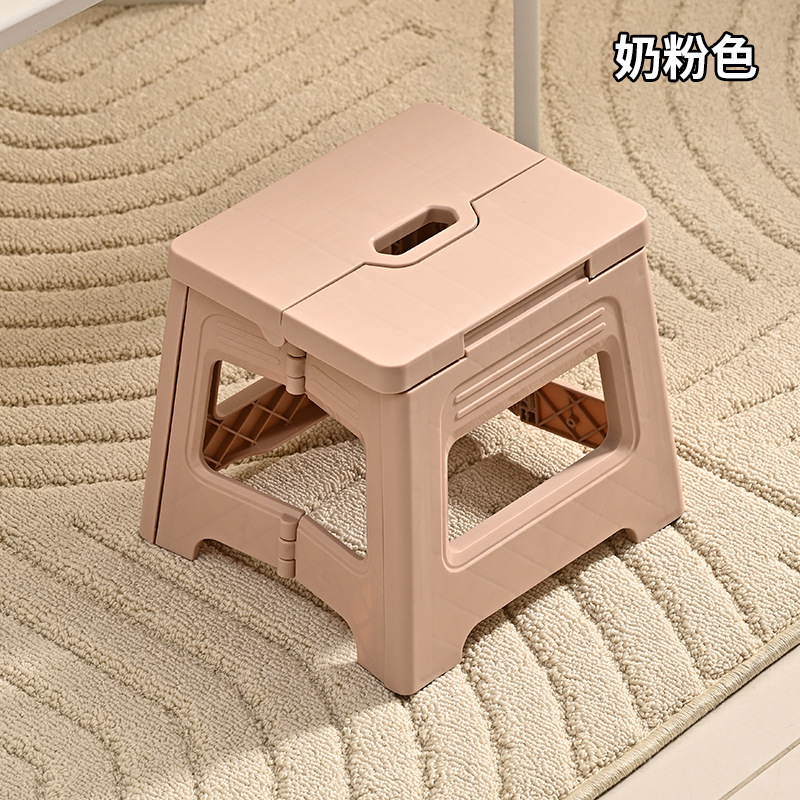 Picture of Plastic folding stool outdoor portable portable stool adult train Maza fishing stool shrink stool bath low stool