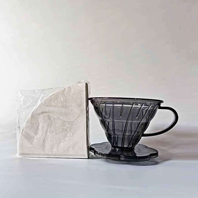 Picture of Hand-Brewed Coffee Filter Cup V60 Large Conical Immersion Hand-Brewed Threaded Drip Filter Paper