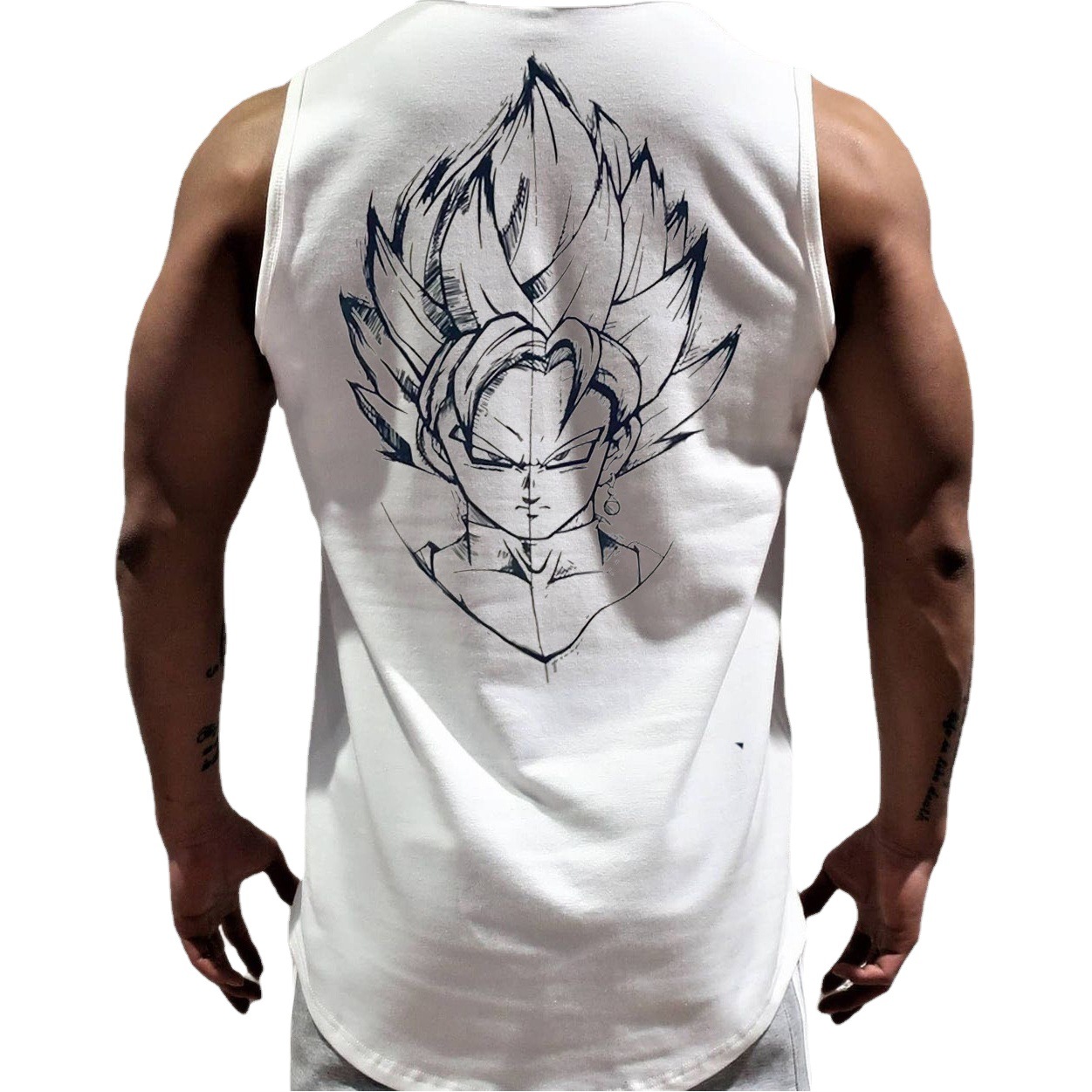 Summer Fitness Vest men's muscle tight Wukong clothes iron vest I-shaped training clothes sports sleeveless T-shirt
