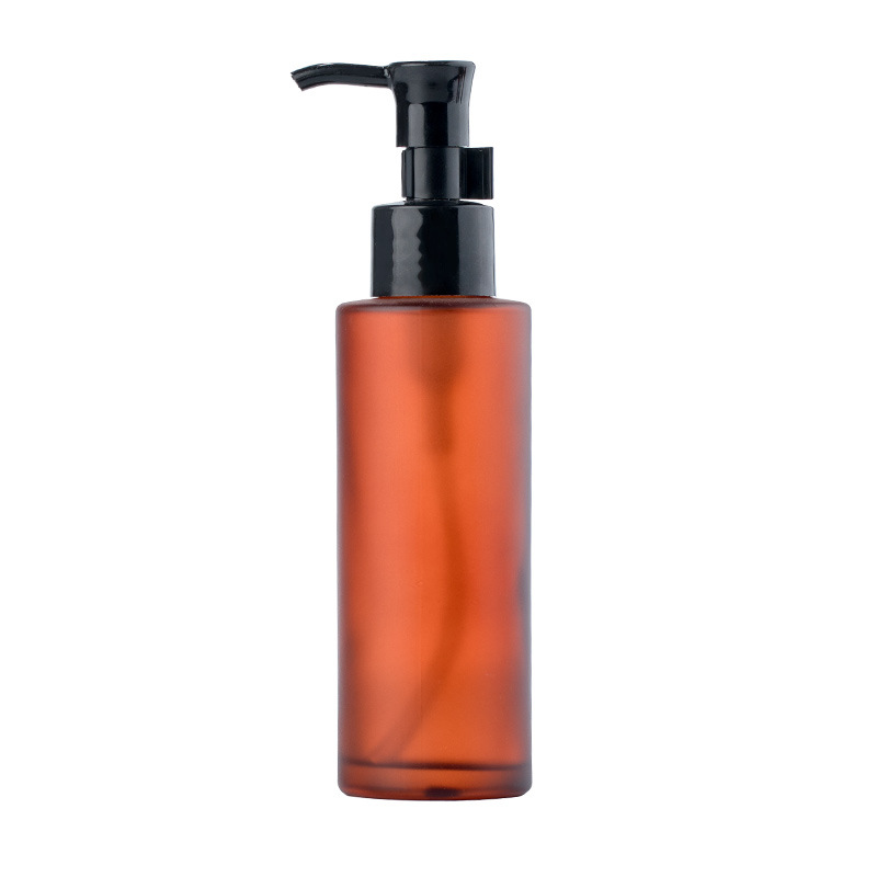 Picture of Press cleansing oil empty bottle essence glass makeup remover long mouth lotion bottle body milk essential oil