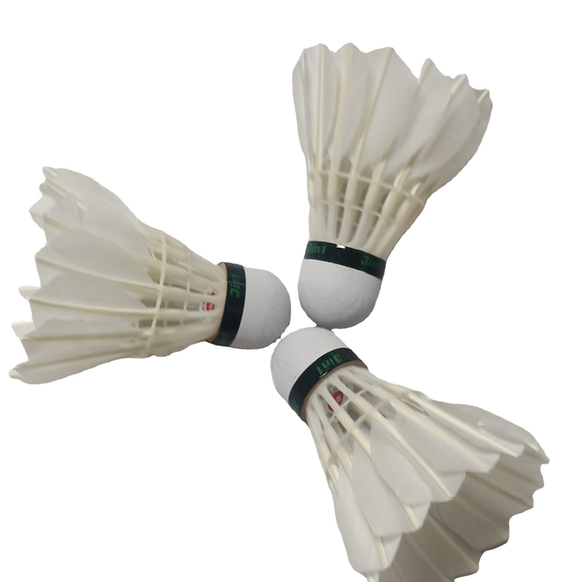 Cross-border Nippon Outdoor Competition Wind-proof Training Balls Resistant to Playing Goose Feather 12 Pack Three-stage Badminton