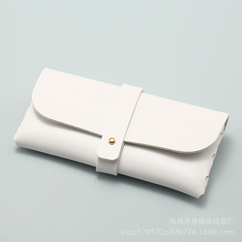 Picture of Factory Batch Glasses Case in stock New Single Nail Leather Sunglasses Bag Hand-woven Sunglasses Box Printable LOGO