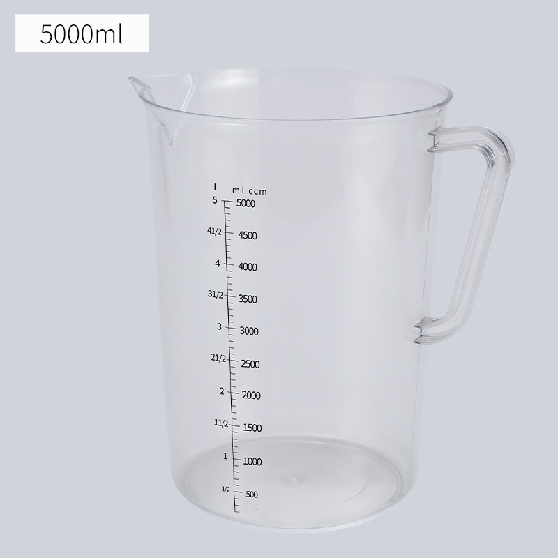 Picture of Thickened Food Grade Measuring Cup Milk Tea Shop Baking PC with Lid Scale Plastic Measuring Cup Multi-specification High Temperature Resistant Transparent Cup