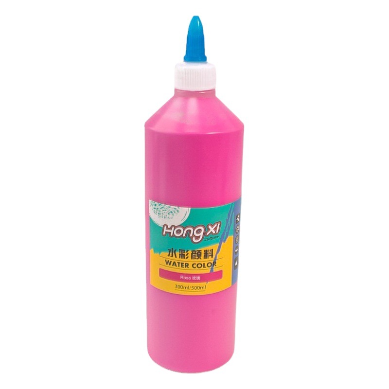 Large bottle 500 ml square stall water painted plaster doll paint kindergarten children DIY handmade washable