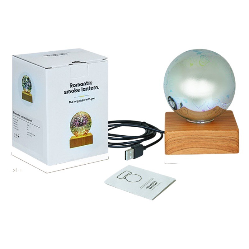 3D fireworks decorative lamp bedroom bedside Starry Sky LED colorful atmosphere table lamp USB plug romantic starry night light