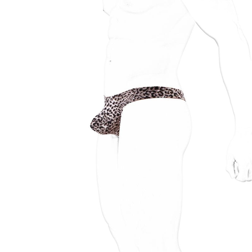 Men's thong T-pants sexy sexy underwear Leopard breathable low waist Amazon a generation of hair