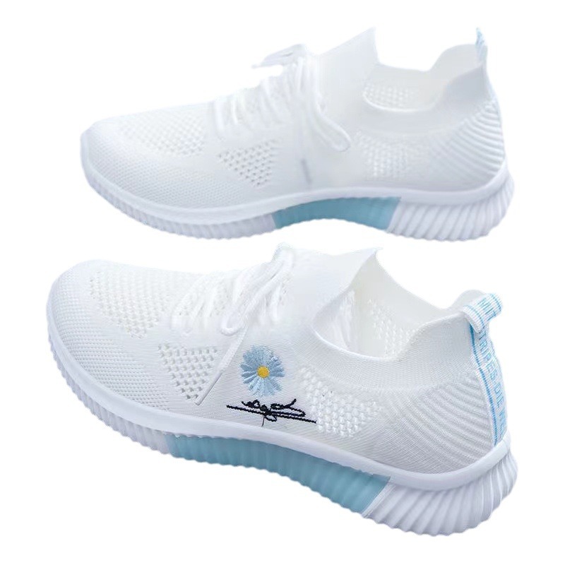 Picture of New Spring and Summer Women's Fly-Knit Sports Shoes, Fashionable and Versatile Running Shoes, Mesh Breathable Casual Female Students