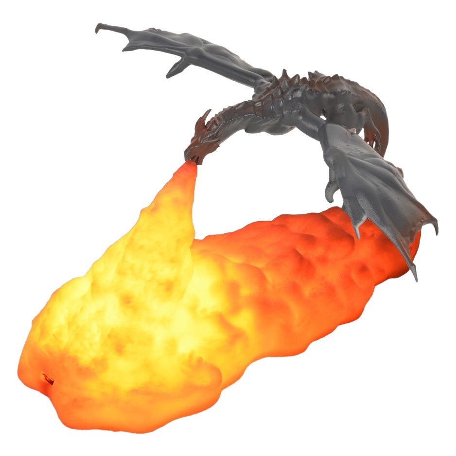 3D printing fire breathing dragon lamp decorations night light 3D ice dragon lamp living room decoration atmosphere light art lamp ornaments gifts