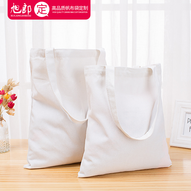 Urgent canvas bag custom spot printed logo custom meeting shopping environmentally friendly cotton bag hand-painted handbag