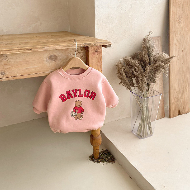 Picture of 2024 Spring Newborn Clothes Baby's Spring Clothes Bag Fart Clothes Baby's Sweatshirt Triangle Climbing Clothes Baby jumpsuit