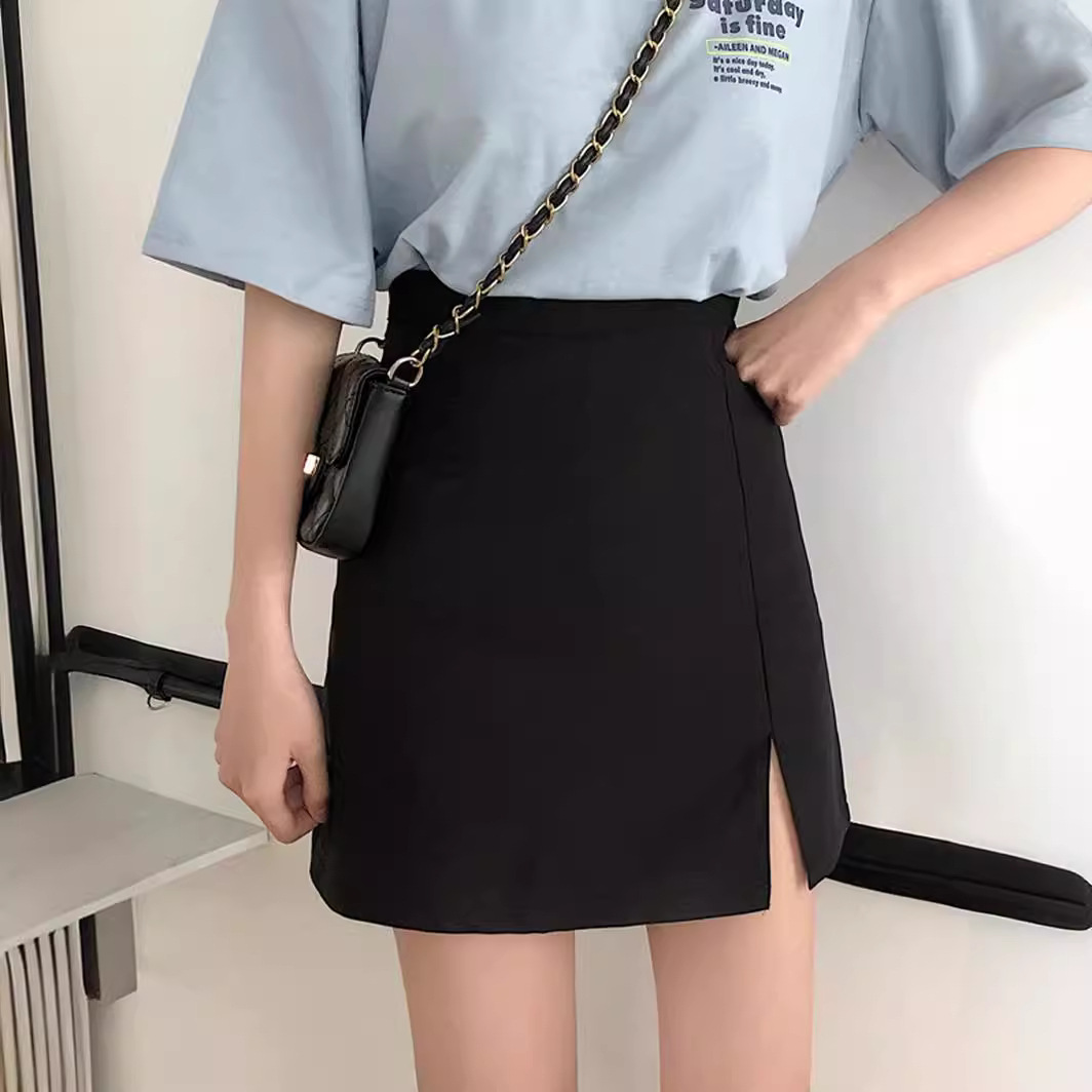 Picture of Large Size Women's Clothing Chubby Girl Fit Thick Thigh Skirt Summer New Style Chubby Girl Skirt Slim A- line Short Skirt