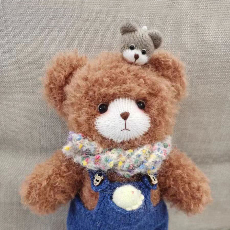 Picture of Autumn and Winter new wool roll Teddy velvet hand-woven DIY hat scarf thread crochet doll material package