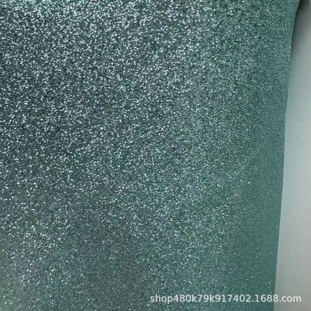 Picture of Glitter Cloth Pu Leather Fabric Glitter Christmas Glitter Sequin Textile Leather Glitter Clothing Accessories