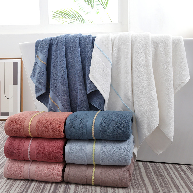 Picture of Bamboo fiber bath towel 140 * 70cm thickened 500g lint-free better than pure cotton soft absorbent baby gift