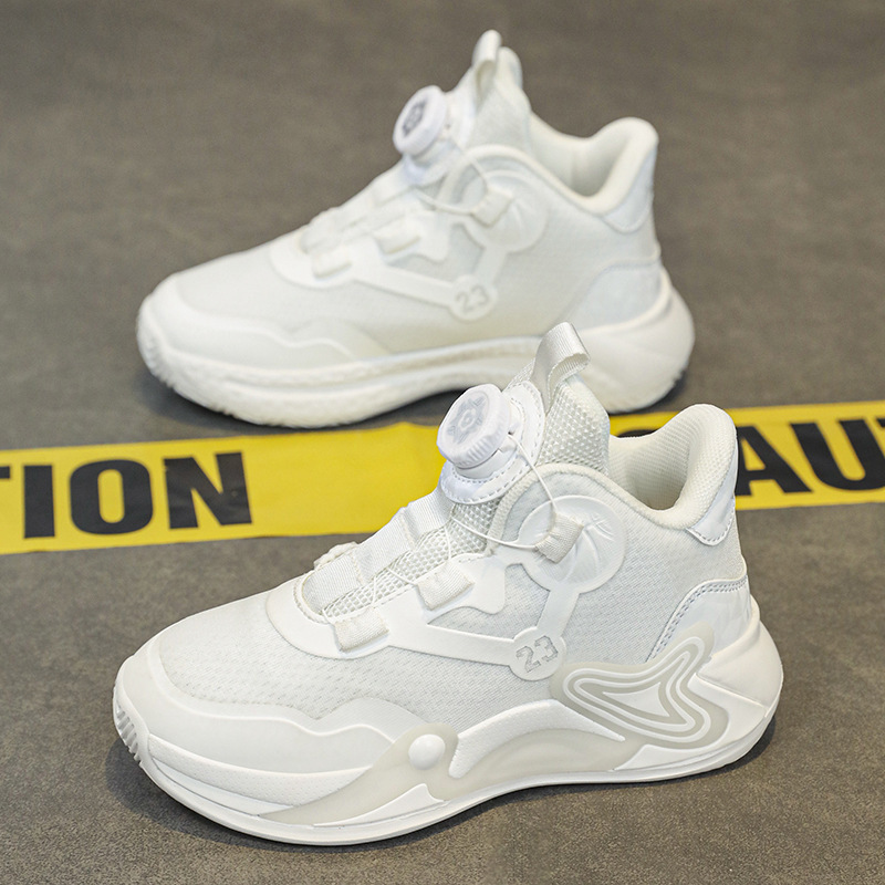 Children's basketball shoes boys 2024 spring and summer new mesh breathable girls sneaker wear-resistant practical non-slip shoes