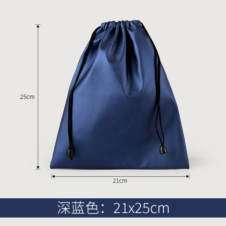 Picture of Color pu mobile power headset waterproof cloth bag mobile phone charging treasure drawstring pocket jewelry storage bag printing
