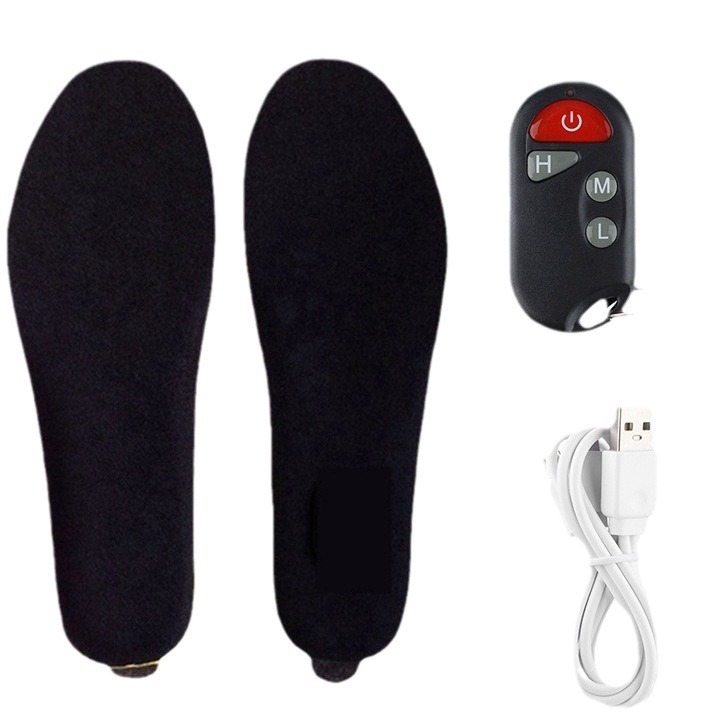 Picture of USB electric heating insole rechargeable heating insole size can be cut washable electric foot warmer insole for men and women