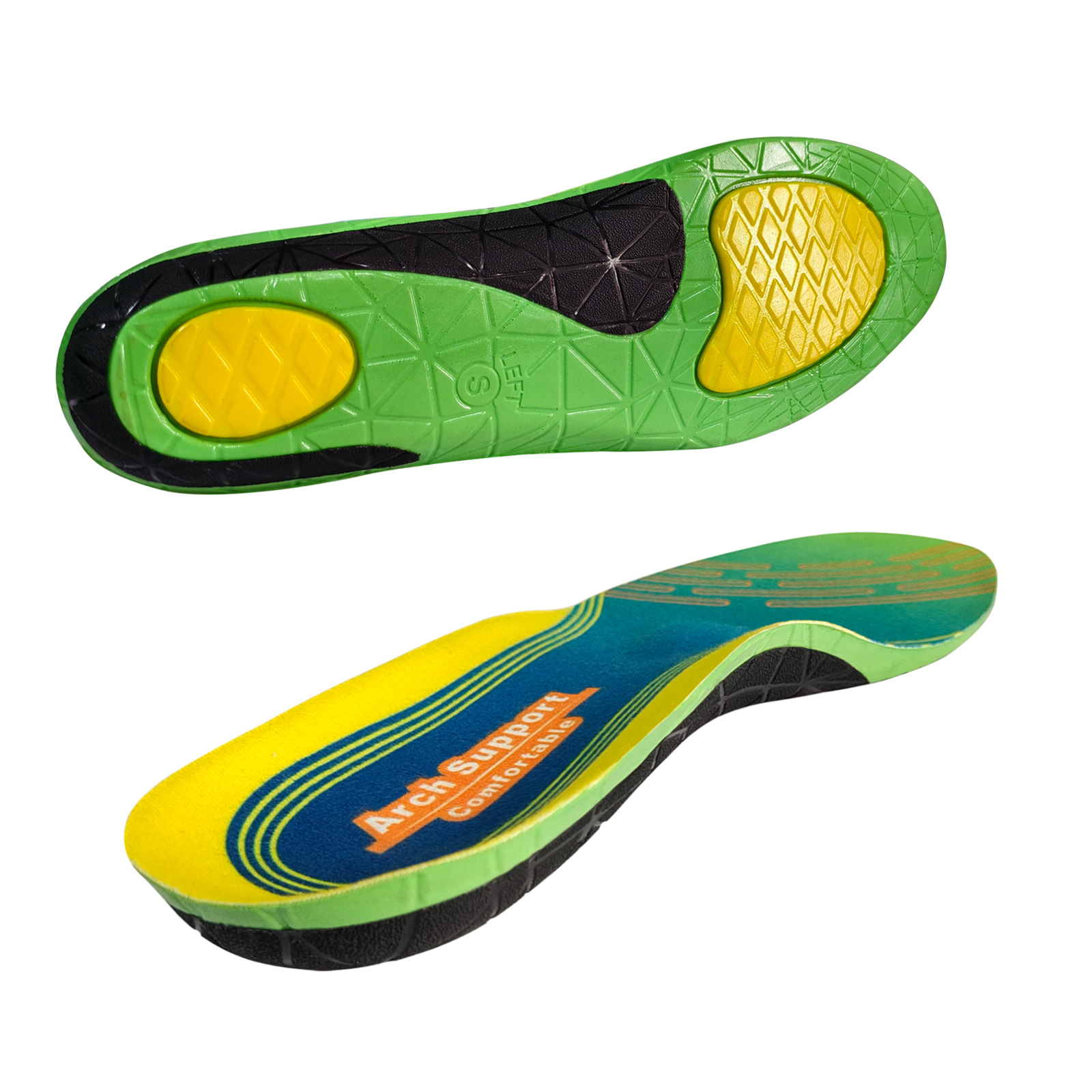 New PU Flat Foot Correction Insoles Arch Support O-Shaped Legs Men and Women Shock Absorption Inner Figure 8 Corrective Insoles Manufacturer