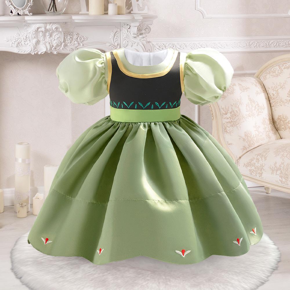 Amazon Frozen Anna Princess Dress Girls dress Children's Birthday Party COS Dress