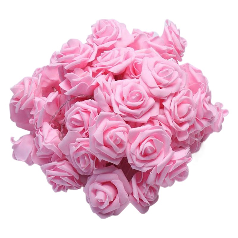 LED Rose light string holiday wedding simulation Rose light string bedroom room confession proposal decorative light