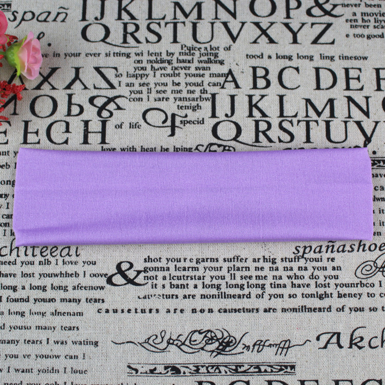 Picture of Factory Direct Supply Korean Style Hair Accessories Yoga Headband Sports Headband Elastic Monochrome Hairband Headband Printable Pattern