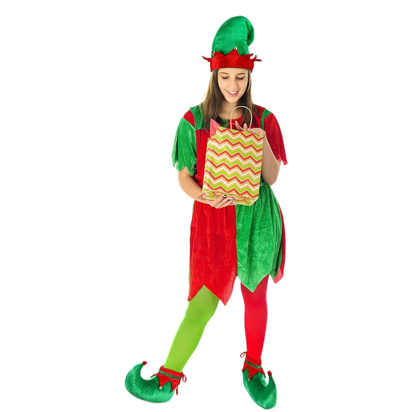 Amazon cross-border spot Christmas elf decorated hat shoes