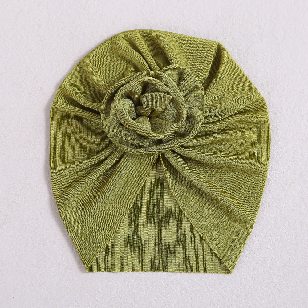 Picture of Europe and the United States hair accessories baby hat new spring and autumn baby India fetal hat three-dimensional flower children's turf hat wholesale