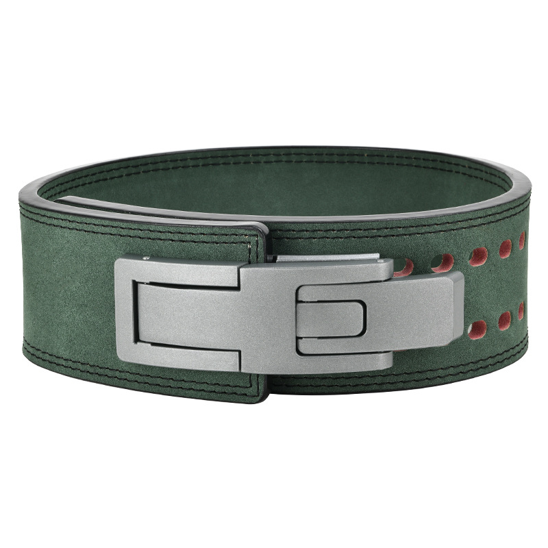 Picture of Cowhide Fitness Belt Training Deadlift Sports Fitness Squat Professional Belt Powerlifting Auxiliary Equipment Belt
