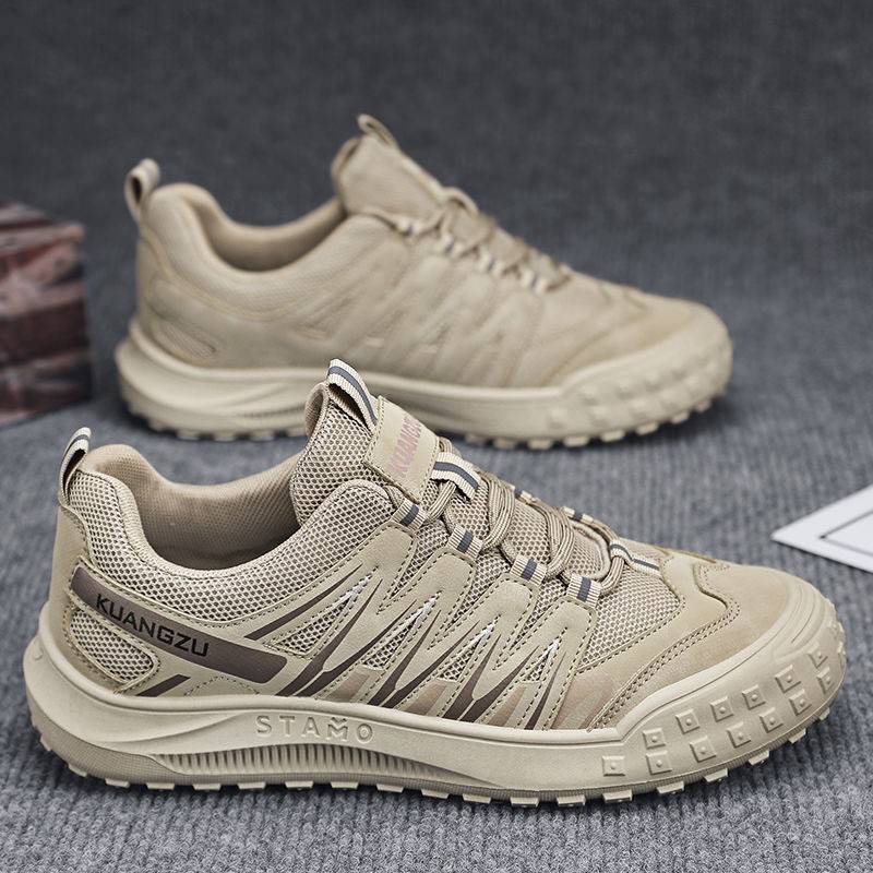 Labor Protection Men's Shoes, New Summer Style, Mesh Breathable Sports Travel Shoes, Outdoor Hiking and Mountaineering Construction Site Shoes, Cross-Border Wholesale