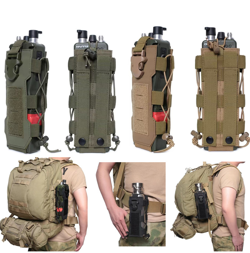 Real Cs Tactical Molle Additional Bag 152 Walkie-Talkie Bag Outdoor Mountaineering Hiking Water Bottle Storage Waist Bag