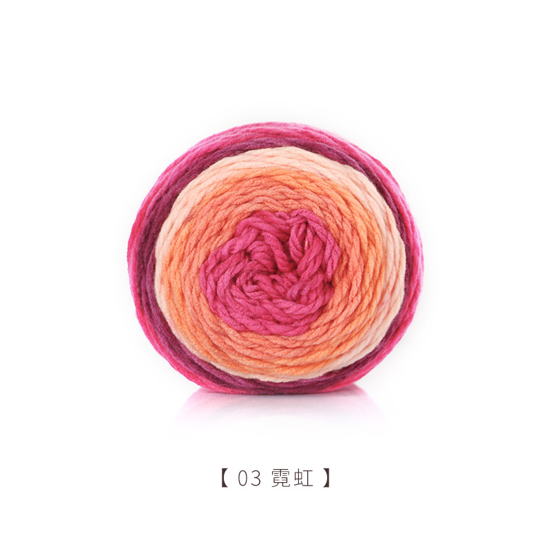 Picture of Jiathuizhi warm cake ball hand-woven acrylic wool soft scarf hat sweater crochet thick wool