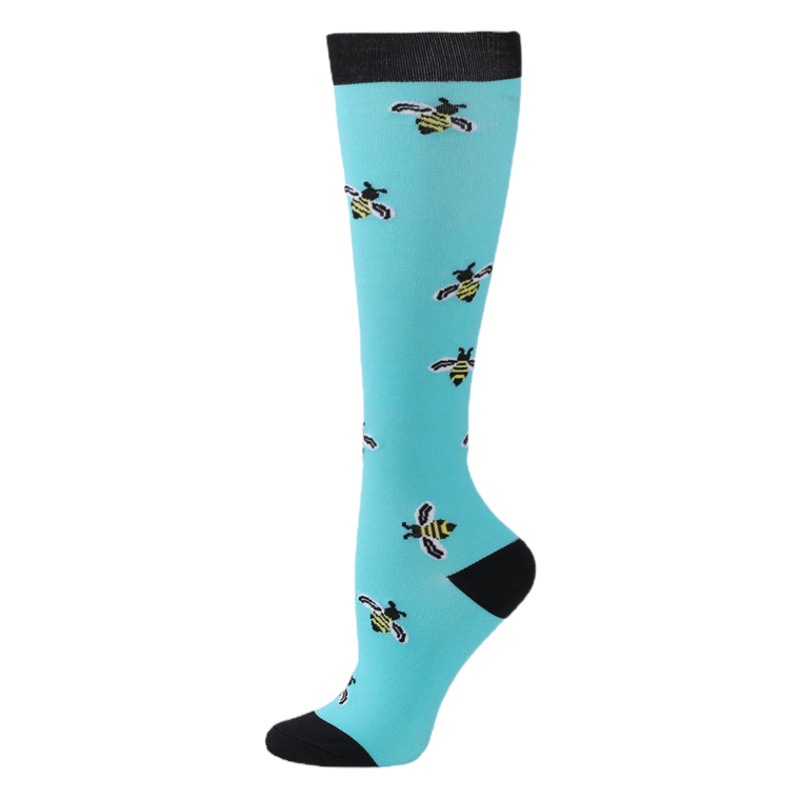 Cross-Border Sports Calf Socks Running Outdoor Men's and Women's Compression Socks Elastic Socks Cycling Socks Beautiful Leg Compression Socks Manufacturer
