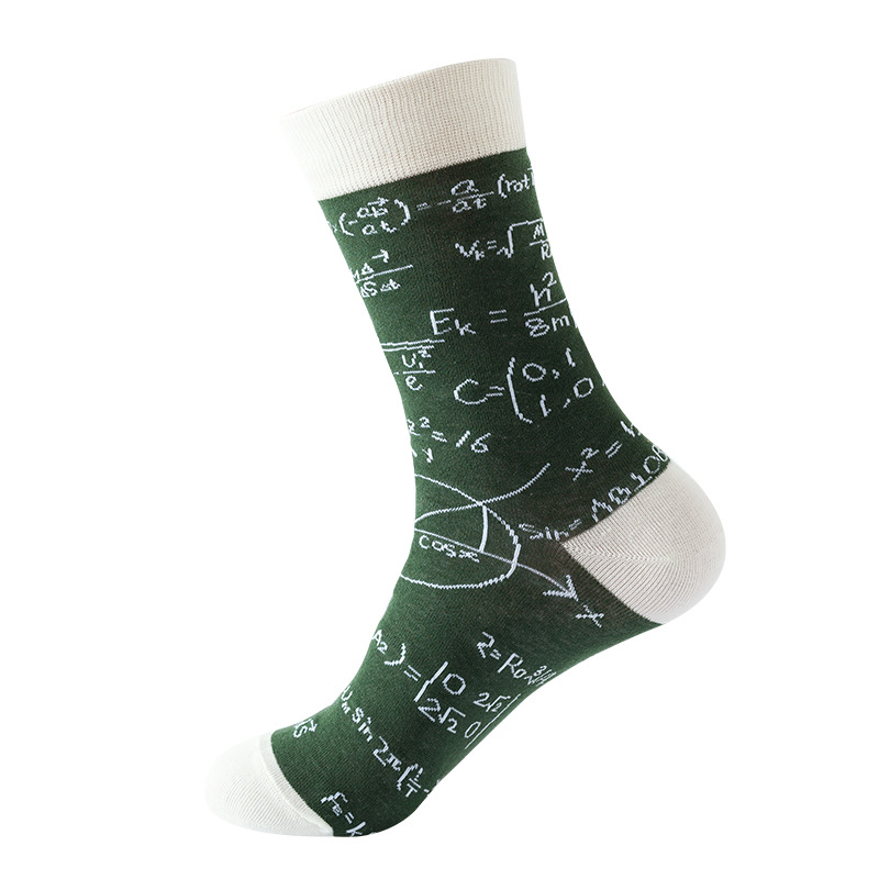 Picture of New Amazon Mid-Calf Socks for Men, Cotton, Women's European and American Ins Style Autumn and Winter Internet Celebrity Trendyy Socks Wholesale